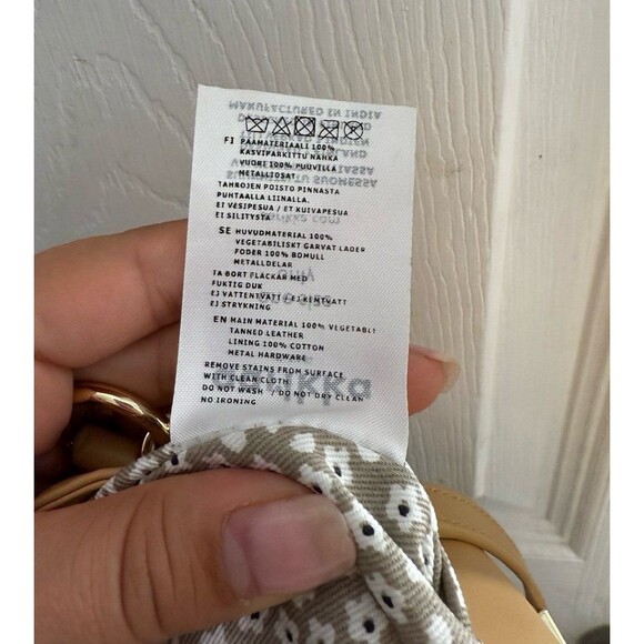 Aarikka Helle  women's Cream Tan leather Shoulder crossbody Bag - Picture 7 of 12